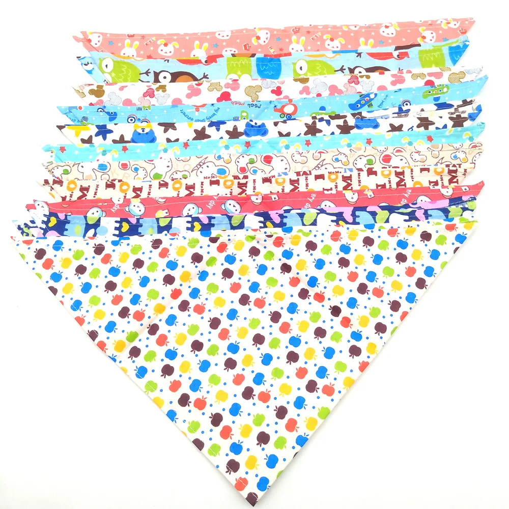 20 Pcs Adjustable font b Pet b font Dog Cat Bandana Cartoon Dog Cat Collar Neckerchief
