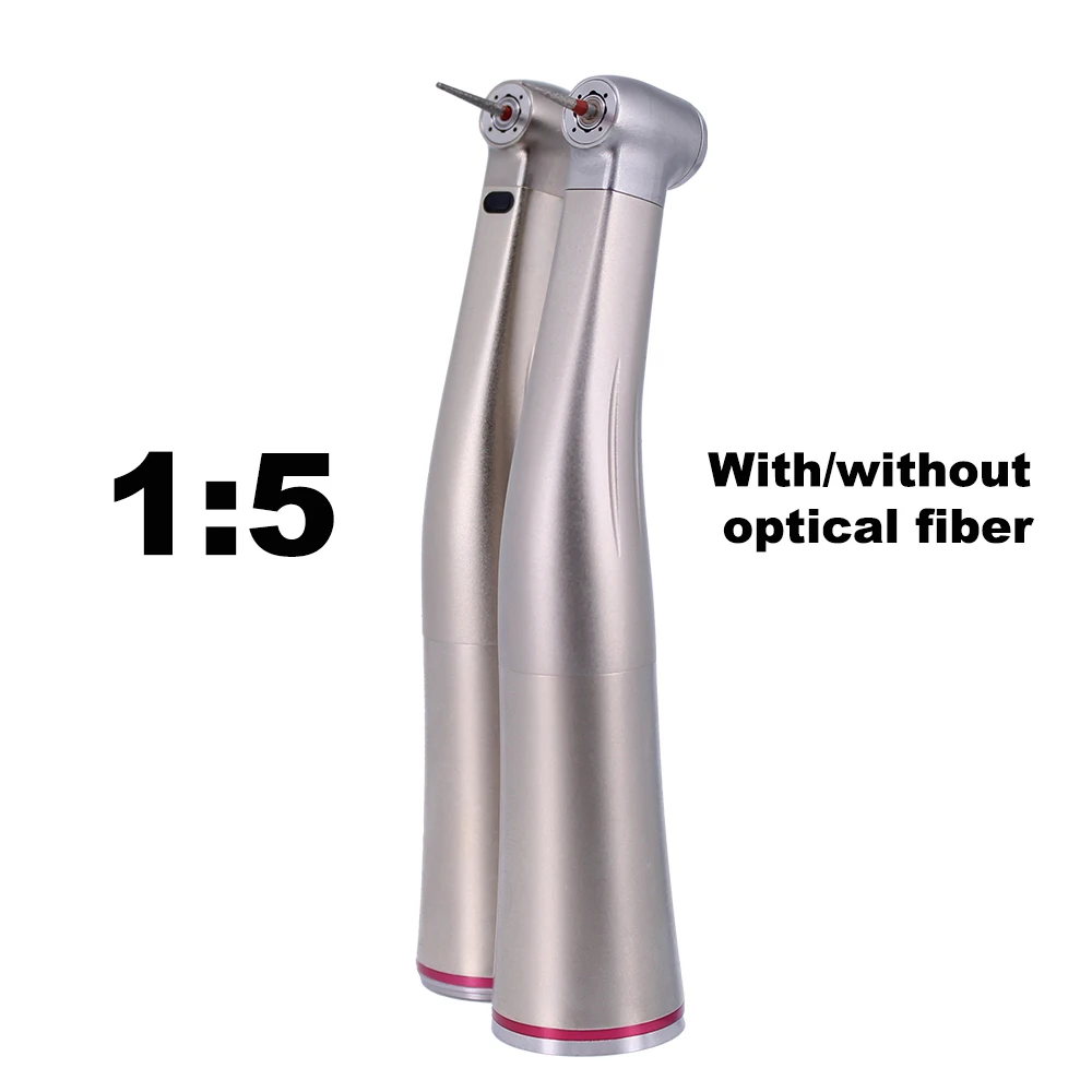 

Dental Optical Fiber Handpiece 1:5 Turbine Red Ring Increasing Speed 4 Waterway Dental Handpiece Dentist Instruments Dentistry