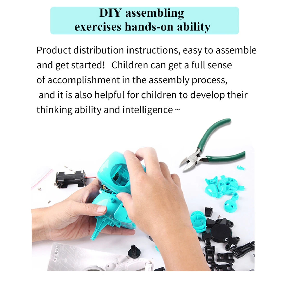 DIY Little Eight Robot Assembly Smart Follow Robot Infrared Obstacle Avoidance Gesture Sensing Toy Educational Toy For Kid Adult