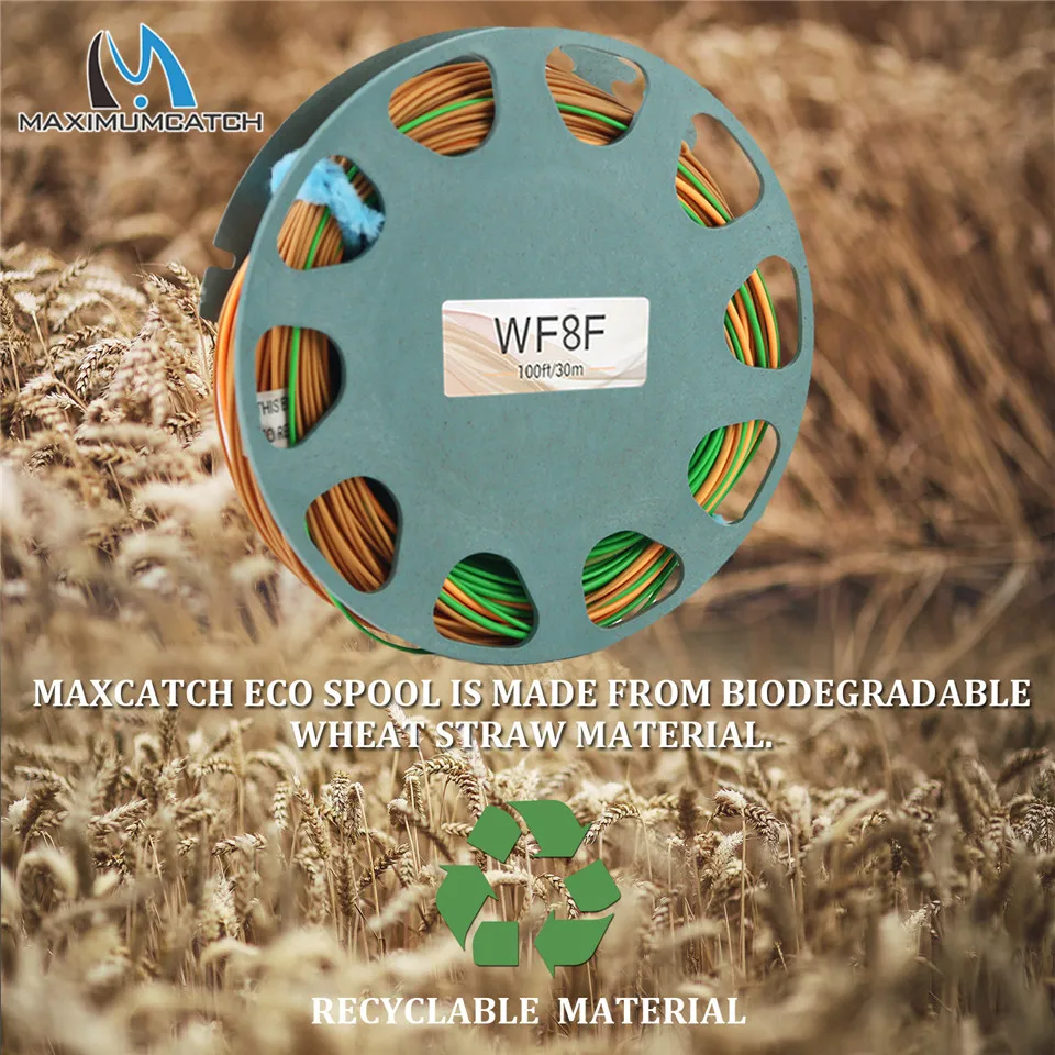 Maximumcatch 80 100FT восприятие форели плавающая леска для ловли нахлыстом вес 2 8WT прямая