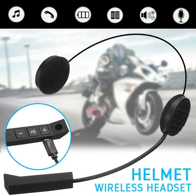  Helmet Headset Durable Handsfree Helmet Headset with TPE  Motorcycle Cable : Electronics