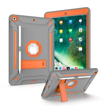 

iPad 10.2 2019 Creative Contrast Color Silica Gel PC Holder Protective Cover for Tablet Computer Shock-resistant Shatter-resista