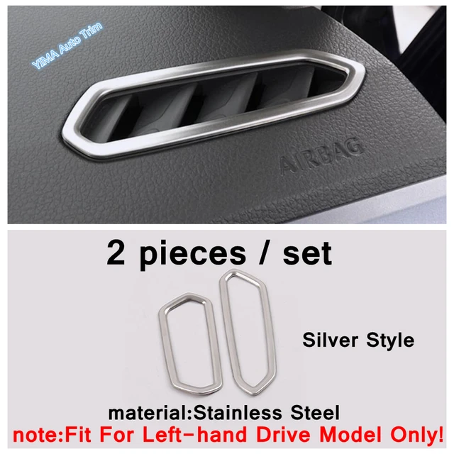 Window Switch Button / Head Light Adjust / Glove Storage Box Handle Buckle Cover Trim Fit For VW Volkswagen T-Cross 2019 - 2021 model 6