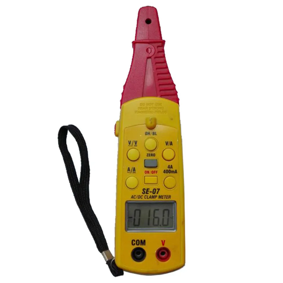 

SE-07 AC/DC Clamp Meter 0.1mA Sensitivity LCD Display with 3999 Counts Auto Zero Adjust