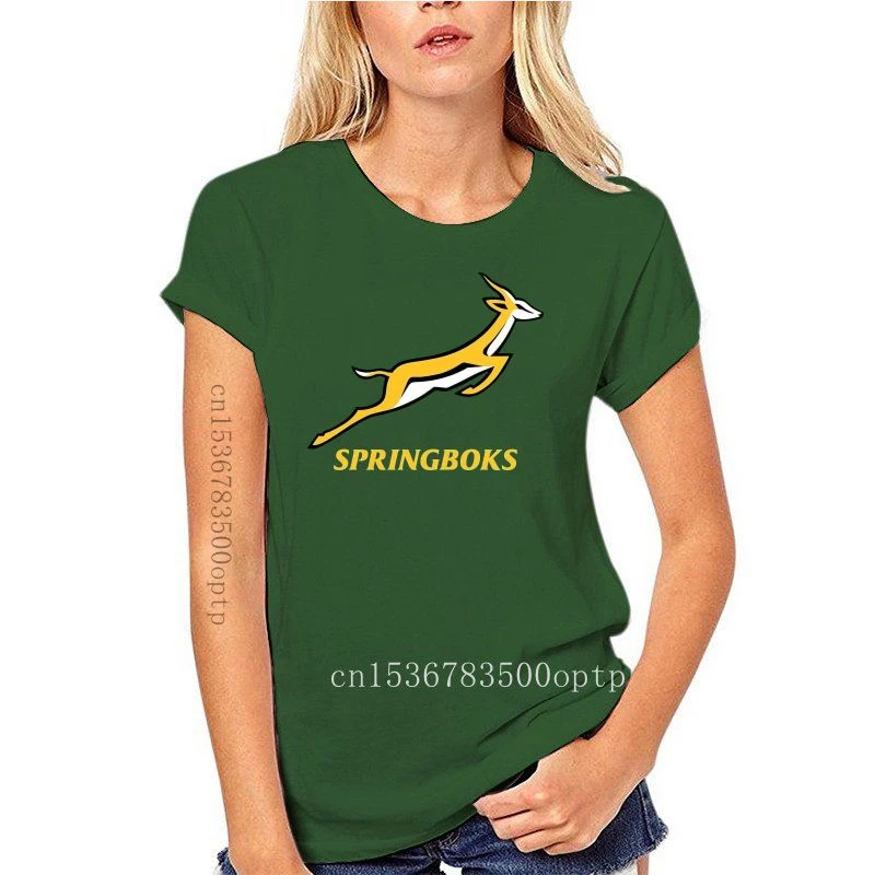 Camiseta Rugby de Sudáfrica para mujer, camiseta con logotipo grande, verde, temporada AliExpress