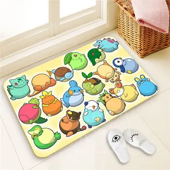 

Best Nice Custom Pokemon Doormat Home Decor 100% Polyester Pattern Door mat Floor Mat foot pad SQ00722-@H0645