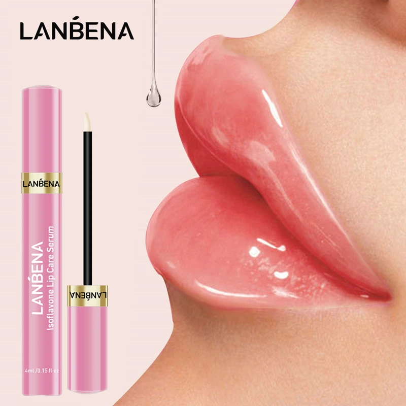 Lip Plumper Serum Lip-Mask LANBENA Fine-Lines Increase Moisturizing Repairing Elasticity