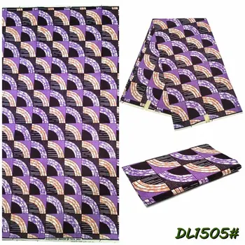 

100% Polyester Fabric for Wedding Dresses Wholesale Price African Fabric African Wax Print Fabric 6Yards S817-5
