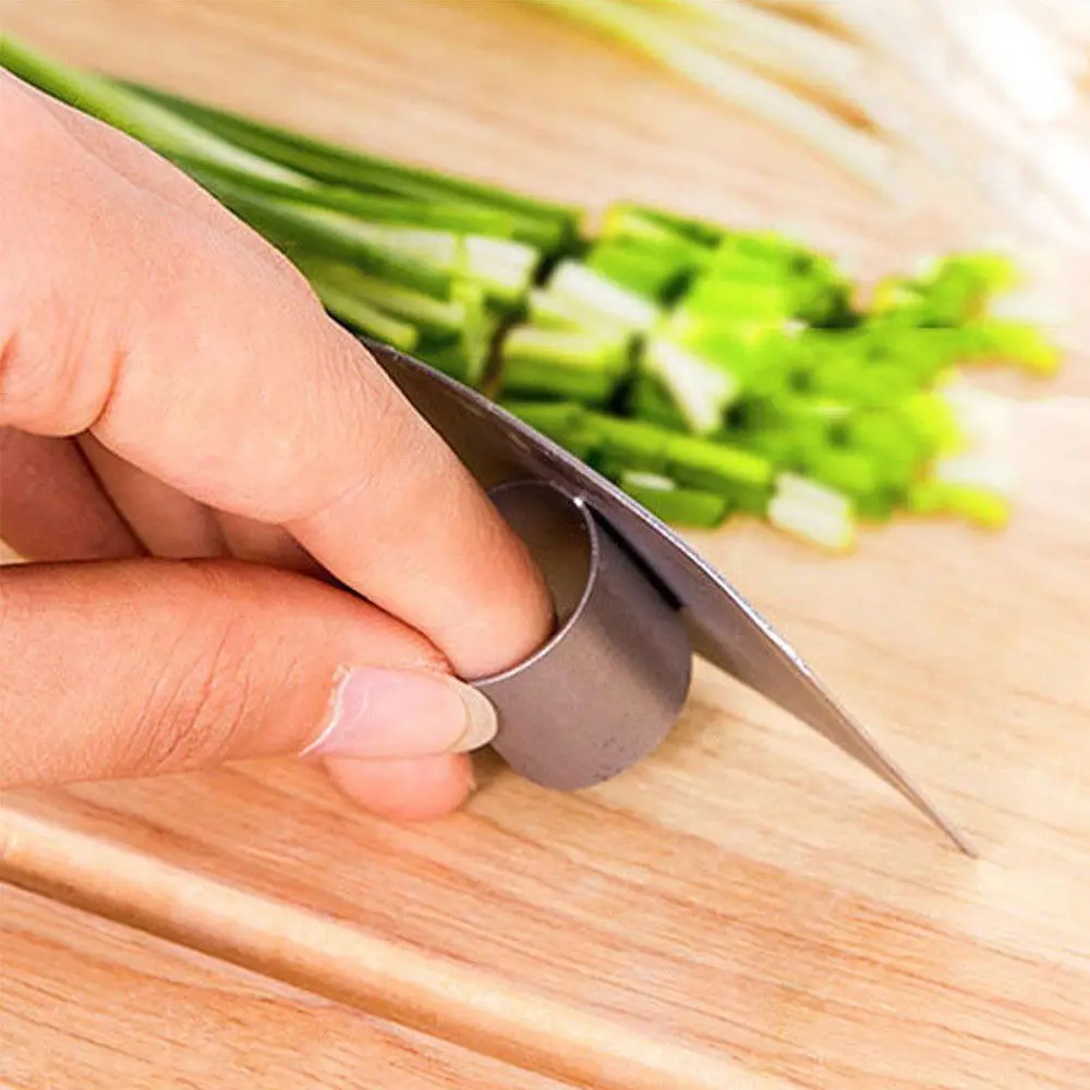 1pc Stainless Steel Finger Guard Protector Knife Cut Finger Protectors Safety Kitchen Cooking Stainless Tool Gadgets Accessories