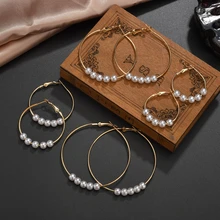 진주 나이트 클럽 과장 패션 골드 후프 (China)