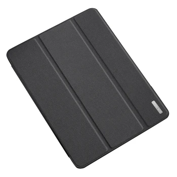 

for 2020 Ipad Pro 11 Inch Bracket Case PU+TPU Protective Case with Press Pen Anti-Lost Card Slot Design Protective Case