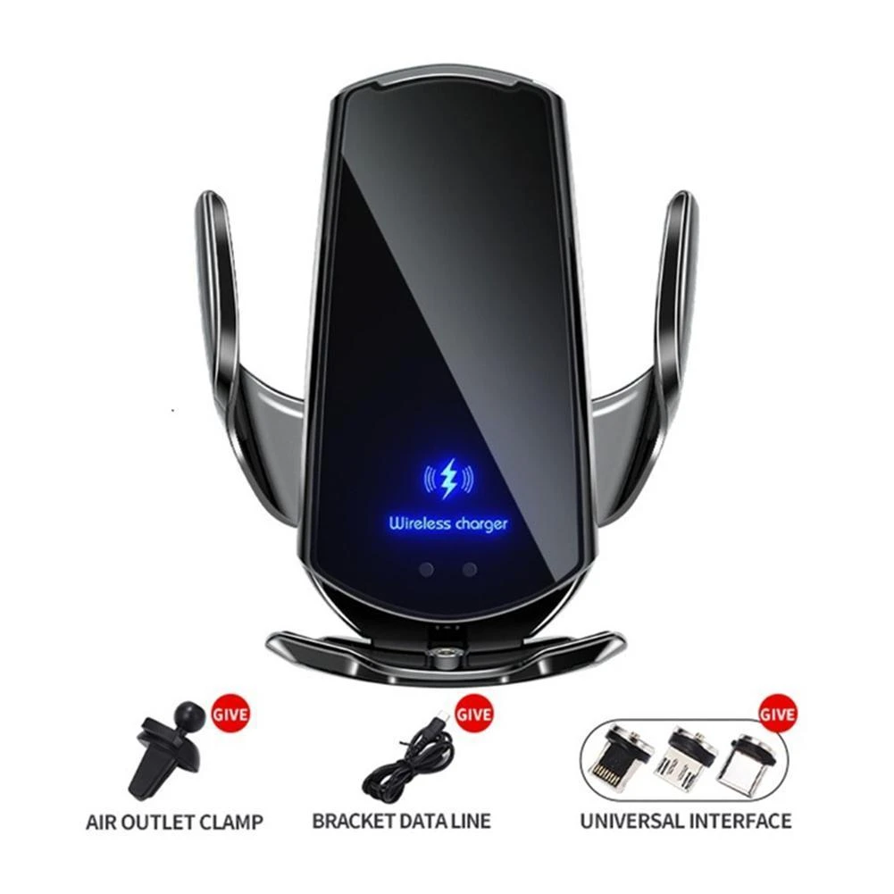 Cargador inalámbrico de para coche, soporte inducción para abrir/cerrar, marco de fijación de navegación, carga rápida|Soporte universal de coche| - AliExpress