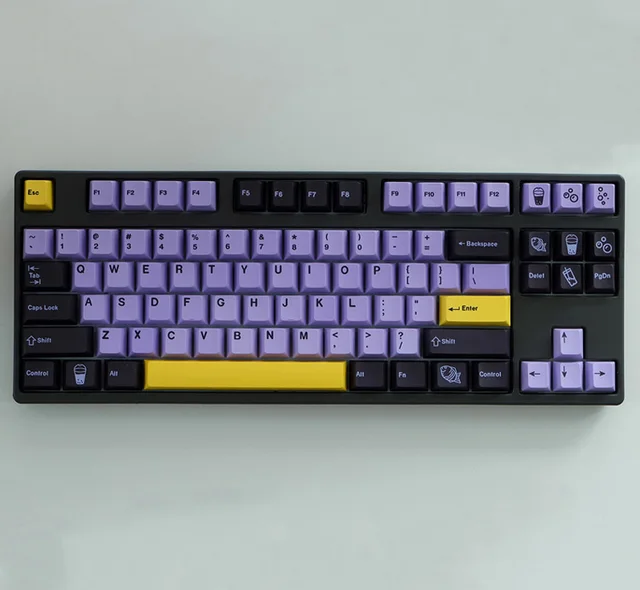 145 Keys Taro Keycaps PBT DYE Sublimation Mechanical Keyboard Key 