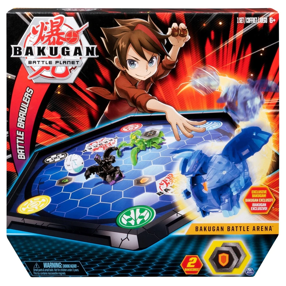 Набор игровой Bakugan фигурка трансформер Аквос Драгоноид арена для битв