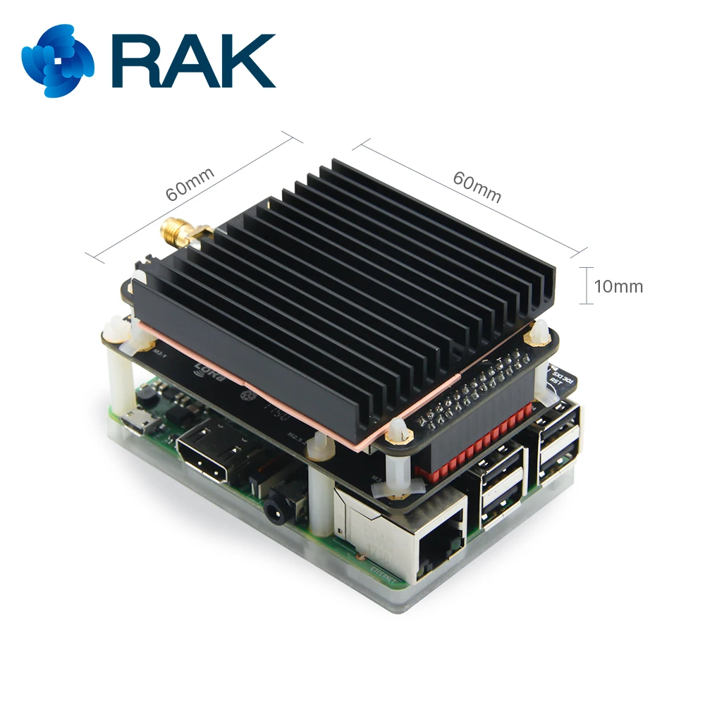 Алюминиевые радиаторы RAK831 LoRa Gateway Module & Raspberry pi радиатор охлаждения с силиконовым