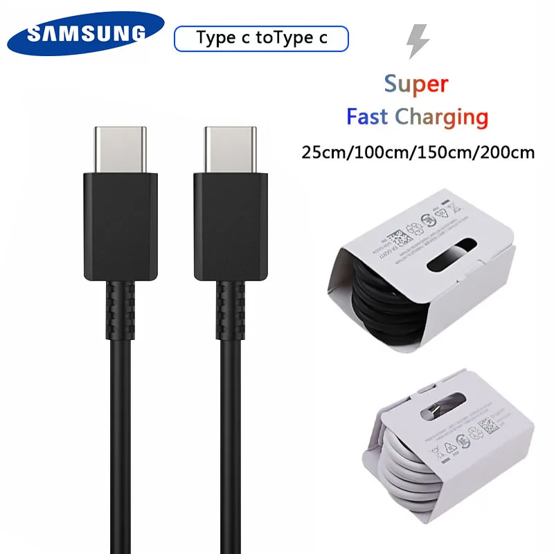 Оригинальный Samsung S21 S20 5G 25w кабель для быстрой зарядки Тип C к Type Pd PPS Быстрая