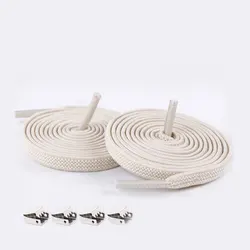 Elastic No-Tie Shoelaces for Outdoor and Leisure Activities (Beige)