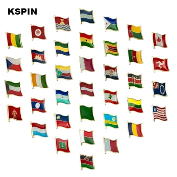 

1Pcs Country Flag Badge Flag Brooch National Flag Lapel Pin International Travel Pins Collections