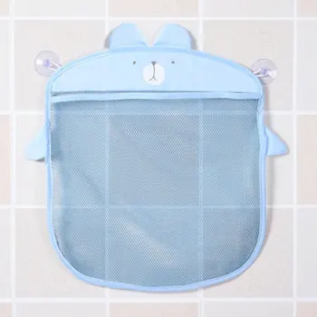 

Multi-Purposes Korean Fashion Sucker Design Cartoon Kitchen Bathroom Mesh Bags Waterproof Baby Kids Storage Net Bag