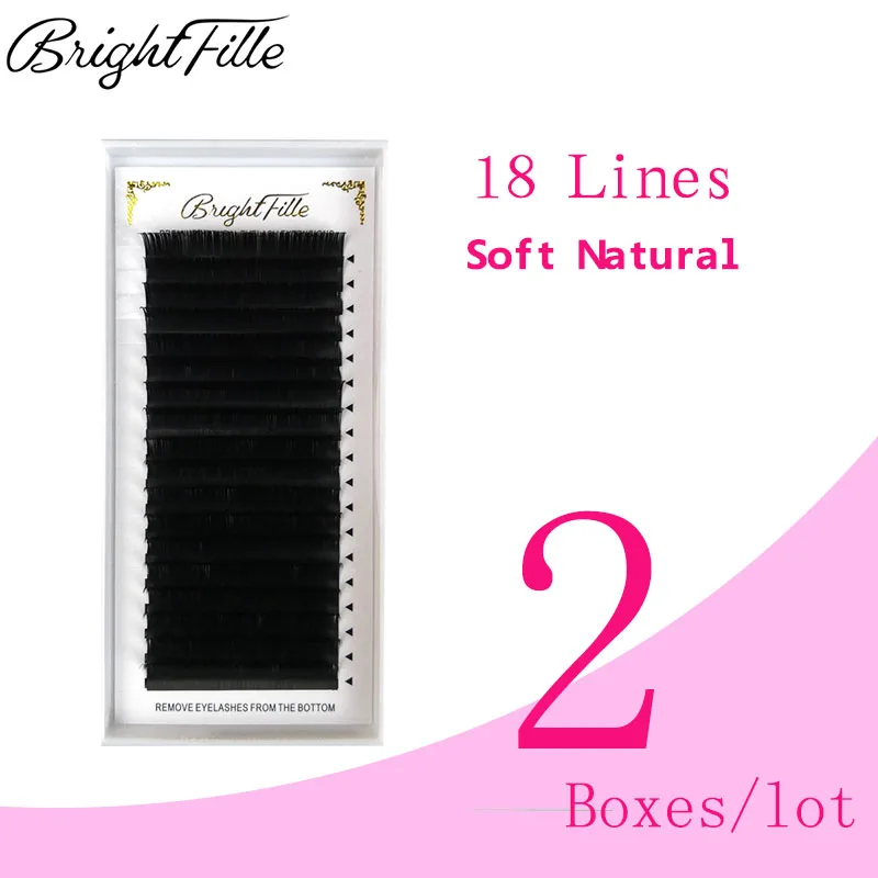 

2 Boxes Lashes Extensions 18Rows Faux Mink Eyelashes Individual Eyelash Lashes Soft Eyelash Extension False Eyelash