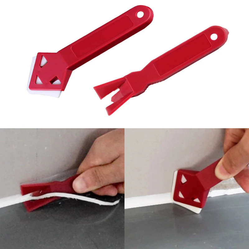 2 Pcs/Set Caulk Removal Mini Handmade Tools Scraper Utility Practical Floor Cleaner Tile Cleaner Surface Glue Residual Shovel hot sale 2 pieces set mini handmade tools scraper utility practical floor cleaner tile cleaner surface glue residual shovel