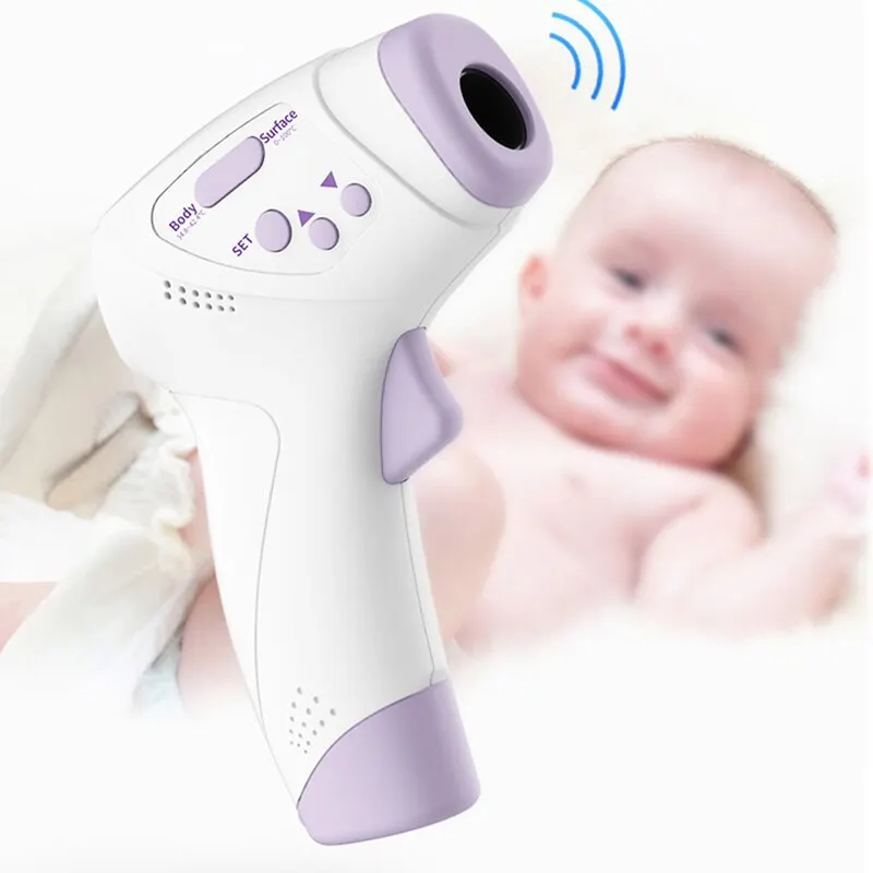 Forehead Non contact Infrared body Thermometer ABS for Adults and Children with Lcd Display Digital Laser Temperature Tool 1 set|Temperature Instruments| - AliExpress