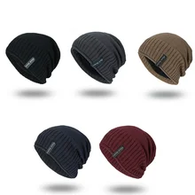 Новая уличная вязаная шапка из шерсти шапка зимняя плюс бархатная теплая легкая версия длинная стандартная спортивная Беговая шапка k