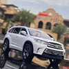 1:32 Toyota Highlander SUV Alloy Car Model Diecasts & Toy Metal Off-road Vehicles Car Model High Simulation Collection Kids Gift 2