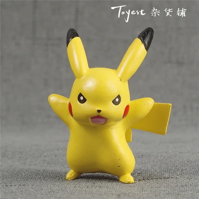 TAKARA TOMY Покемон Пикачу Бульбазавр, чармандер Eevee Litten Rotom Snorlax Аниме фигурки Модель игрушки для детей - Цвет: pikaqiu