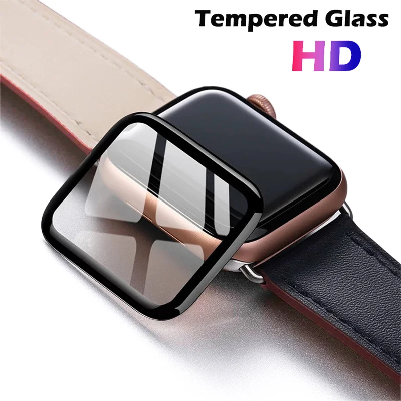 

3D Full Cover Nano Tempered Glass For Apple Watch Series 6 5 4 SE 40mm 44mm Screen Protector Glass Film For Iwatch 3 2 38mm 42mm