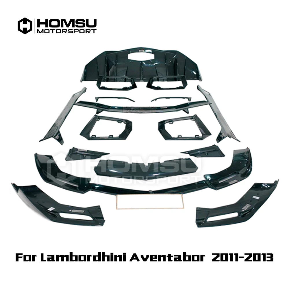 VST Style Body Kits Front Bumper Spoiler For Aventador Front bumper rear diffuser