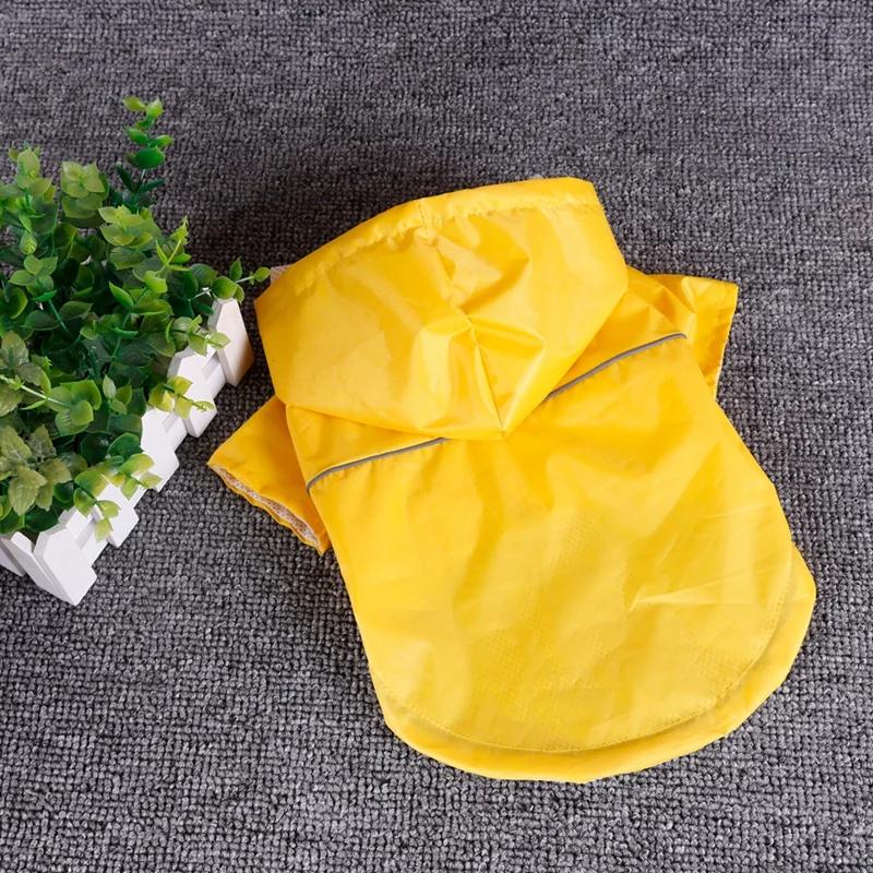 Летняя уличная дождевая куртка для щенка, светоотражающий дождевик для домашних животных, водонепроницаемые пальто из искусственной кожи для собак, кошек, одежда