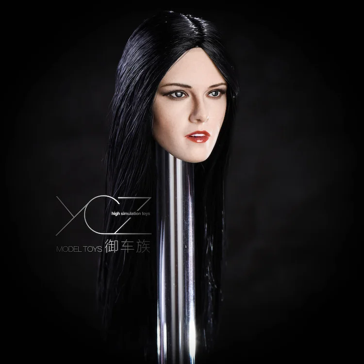 XY001 1/6 женская голова Sculpt Kristen Stewart голова резьба с блонд/черный/коричневый цвет волосы модель для 12 ''Suntan тела