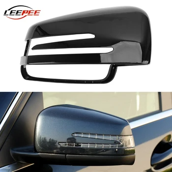 

LEEPEE Rearview Housing For Mercedes Benz W212 W176 W246 W204 W221 CLS X156 C117 C218 Black Case Cover Wing Mirror Accessories