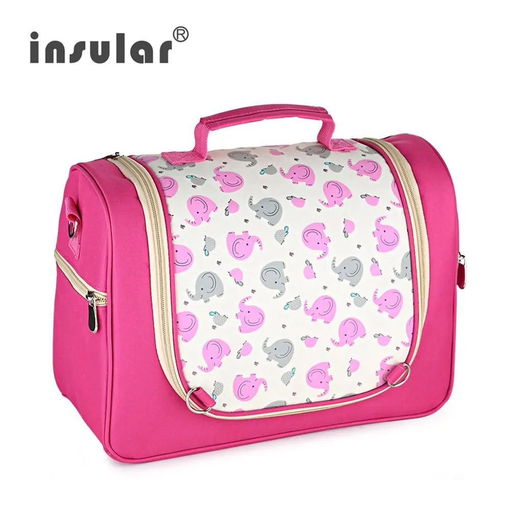  Baby Diaper Bags Maternity Bag for Disposable Reusable Fashion Prints Wet Dry Diaper Bag Double Han