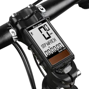

Wireless Solar Cell Bicycle Computer MTB Road Bike Waterproof Backlight Speedometer Odometer Stopwatch Cycling Equipment