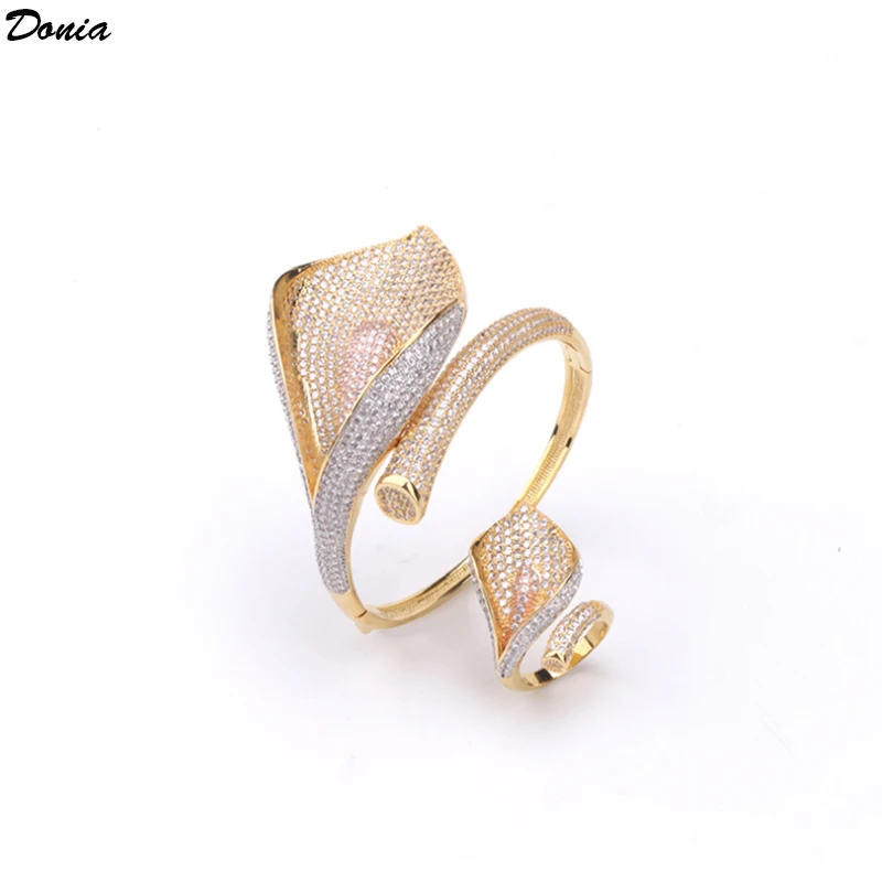 _ Набор крупных модных цветочных браслетов AAA циркониевый браслет Joker набор