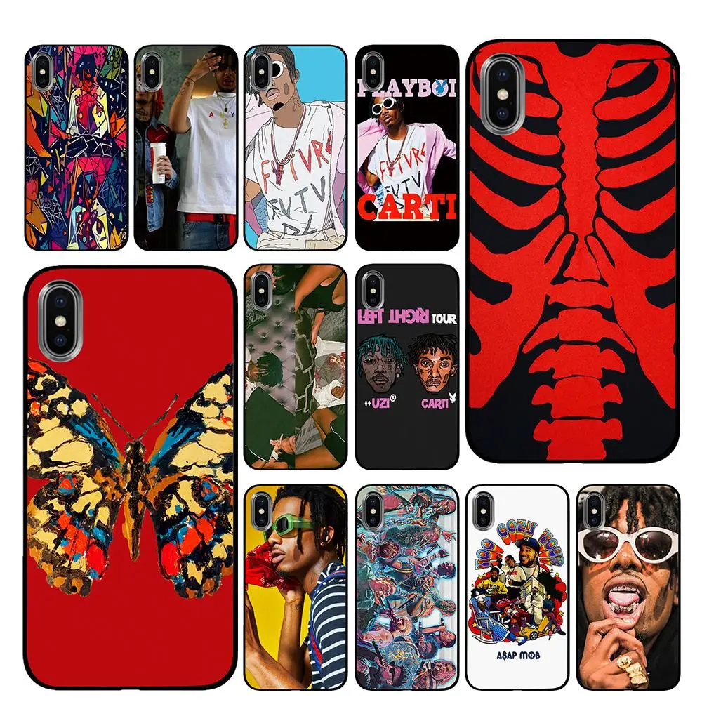 

Playboi Carti Black Phone Cases for iPhone 5 5S SE 6 6s 7 8 Plus X XS Max XR Back Cover