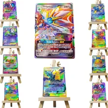 Cartas de Pokémon al azar en inglés 10 Gx ExFlash juego de batalla colección de cartas, juguetes para niños, regalos de cumpleaños