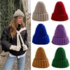 Winter Knitted Hat For Women Acrylic Beanie Unisex Elastic Warm Hip Hop Cap Soft Baggy Bonnet шапка женская Wholesale ► Photo 1/6