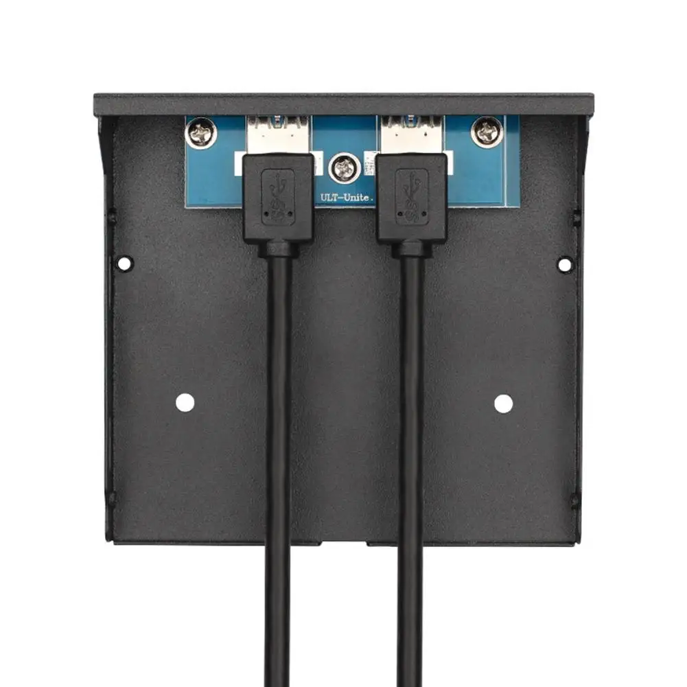 20Pin 2 порта USB 3,0 концентратор USB3.0 Передняя панель кабель адаптер пластиковый кронштейн для ПК настольный 3,5 дюймов дисковод