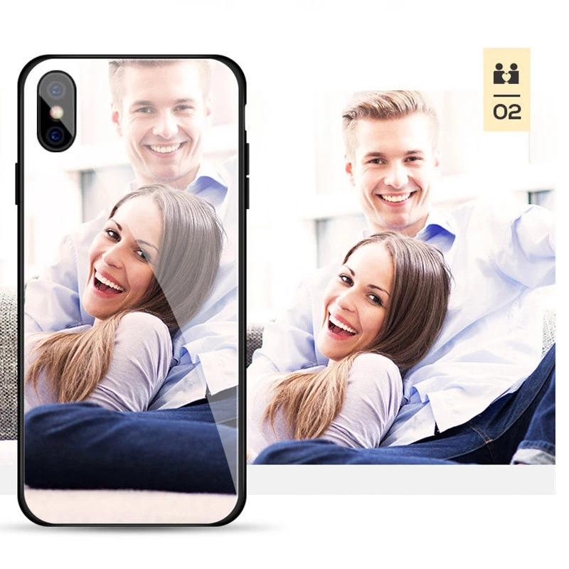 Personal CUSTOM Print Tempered Glass Phone Case for X XS XSMAX XR 8 8 Plus 7 7 Plus 66s 66s Plus DTY Design Photos Phone Capas106