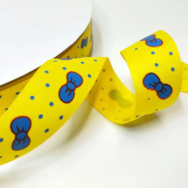 Репсовая лента с бантом 5 ярдов 1 дюйм|grosgrain ribbon|10 yardribbon wedding |
