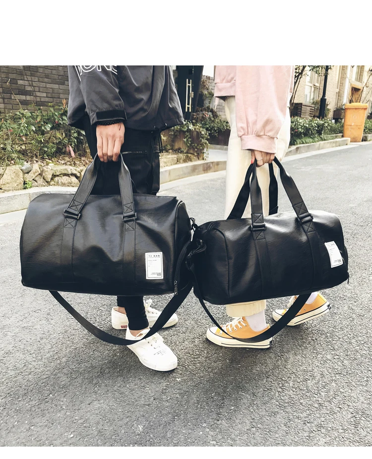 Women Men Unisex Travel Bag Handbag Beach Shoulder Bag Crossbody Bag PU Large Capacity Fashion Couples Duffel Package HOT SALE