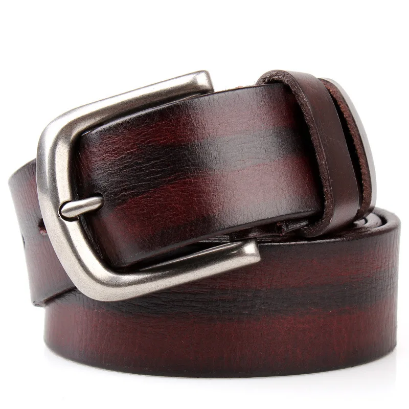

First layer cowhide men's belt men's Genuine Leather belt fashion and comfortable brand designer men's business jeans belt