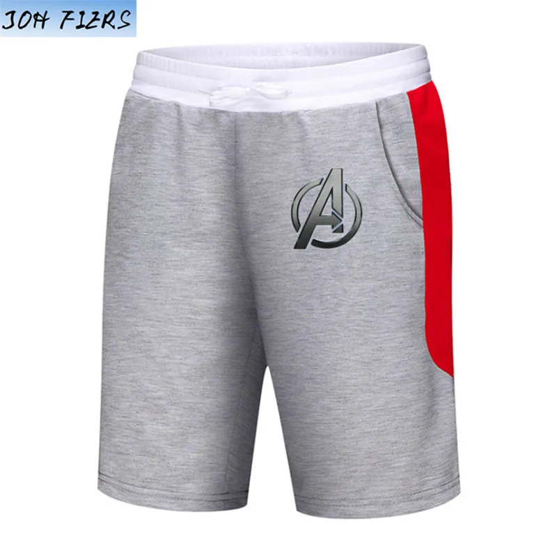 light grey5 Новые мужские шорты Marvel, летние повседневные шорты для фитнеса, модные мужские шорты для бега размера плюс 2XL, спортивные штаны, мужская одежда - Цвет: light grey5