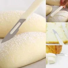 Novo pão bakers lâmina de corte ferramenta cortador de massa massa fazendo cortador accessor faca curvada com couro protetor