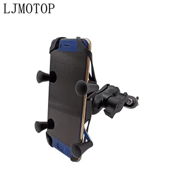 

For YAMAHA YZF R1 R6 2005 2006 2007 2008 2009 2010 2011 2012 Motorcycle Phone Bracket Handlebar Holder With USB Any Smartphone