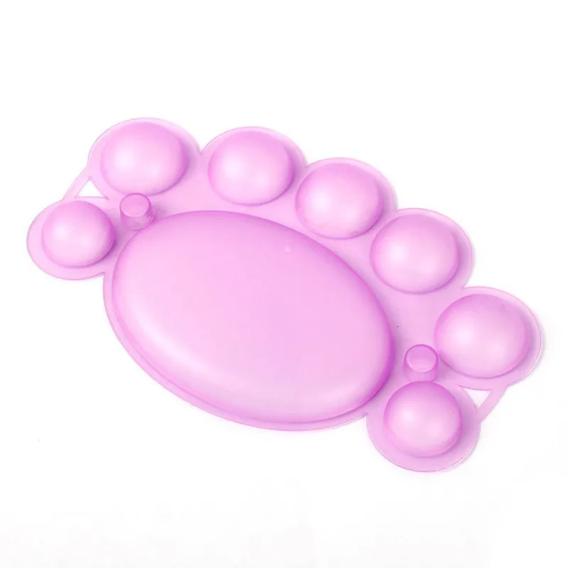 1pc 8 Grid Paint Tray Acrylic Powder Liquid Nail Tools Dish Color Mixing Nail Art Brush Makeup Design Palette Tools