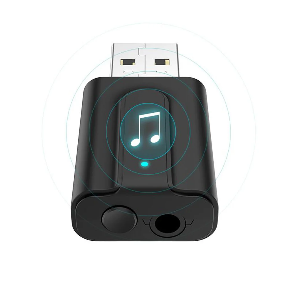 1 шт. наушники стерео музыка USB аудио адаптер автомобильный AUX беспроводной динамик 3,5 мм разъем автомобильный аудио кабель Bluetooth передатчик приемник